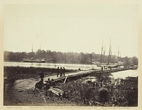 Pontoon Bridge Across The James by James Gardner