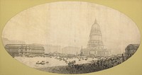 Proposed Civic Center Square, Plan of Chicago by Daniel Hudson Burnham (Architect)