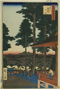 Oji Inari Shrine (Oji Inari no yashiro), from the series “One Hundred Famous Views of Edo (Meisho Edo hyakkei)” by Utagawa Hiroshige