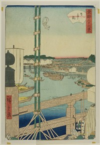 Nihonbashi from the series Thirty-six Views of the Eastern Capital (Toto sanjurokkei) by Utagawa Hiroshige II (Shigenobu)