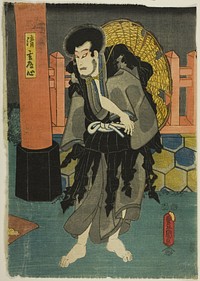 Actor Playing Seigen Doshin in the play Hana butai banjaku soga by Utagawa Toyokuni I