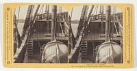 On board the Caravel Santa Marie, looking aft, from the series "Chicago and Vicinity" by Henry Hamilton Bennett