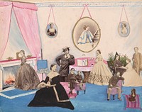 Lady Filmer in her Drawing Room by Mary Georgiana Caroline, Lady Filmer