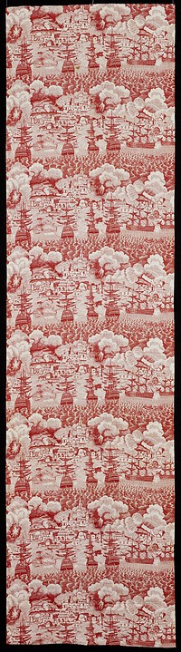 "The Bombardment of Algiers" (Furnishing Fabric)
