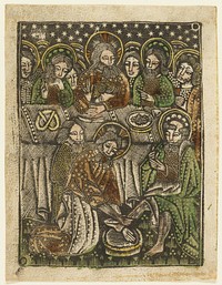 The Last Supper and Christ Washing the Feet of the Apostles by Unknown artist