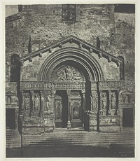 Arles: The West Porch of Saint-Trophime by Charles Nègre