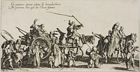 The Bohemians Marching: The Rear Guard, from The Bohemians by Jacques Callot