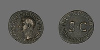 As (Coin) Portraying Drusus by Ancient Roman