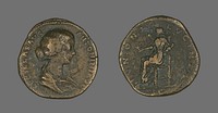 Coin Portraying Empress Lucilla by Ancient Roman