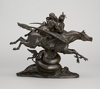 Roger and Angelica Mounted on the Hippogriff by Antoine Louis Barye