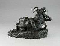 Python and a Gnu by Antoine Louis Barye