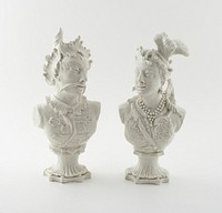 Figures of a Mongolian Man and Woman by Bow Porcelain Factory (Maker)