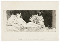 Olympia (published plate) by Édouard Manet