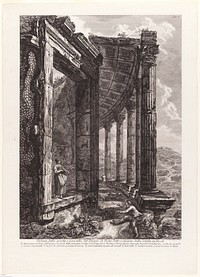 View of the Door and Peristyle of the Temple of Vesta by Francesco Piranesi