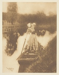 Hailing the Ferry, No. 15 from the portfolio "American Pictorial Photography, Series II” (1901); edition 34/150 by John E. Dumont