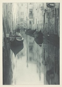 Reflection-Venice, from the portfolio "American Pictorial Photography, Series I" (1899); edition 146/150 by Alfred Stieglitz