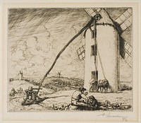 Le Moulin des Chapelles by Louis Auguste Lepère