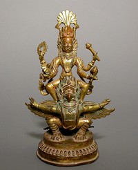 God Vishnu Astride His Mount, Garuda