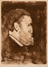 Caricature of William Gedney Bunce by Frank Duveneck