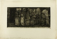 Procession in the Crypt of St. Medard by Alphonse Legros