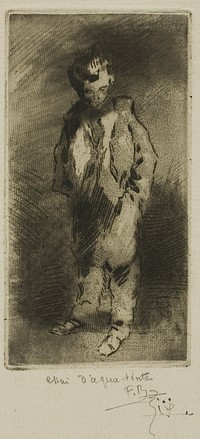 A Young Street Urchin by Félix Hilaire Buhot