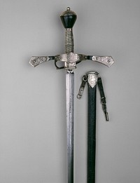 Sword with Scabbard for an Officer in the Bodyguard of the Elector of Saxony by Urban Schneeweiss