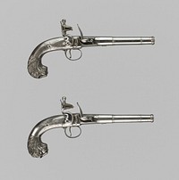 Pair of Flintlock Turn-Off Pistols