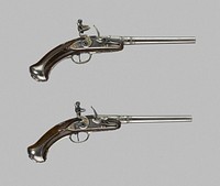 Flintlock Turn-Off Holster Pistol (One of a Pair) by Domenico Bonomino