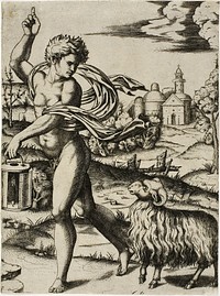 Sign of the Ram by Marcantonio Raimondi