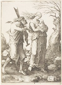 The Expulsion from Paradise by Lucas van Leyden