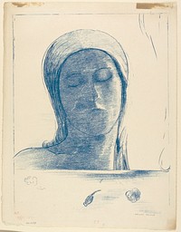 Yeux clos by Odilon Redon