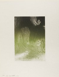 I Have Sometimes Seen in the Sky What Seemed Like Forms of Spirits, plate 21 of 24 by Odilon Redon