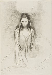 Intelligence was Mine! I Became the Buddha, plate 12 of 24 by Odilon Redon