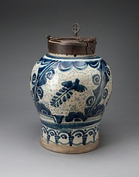 Chocolate Jar with Iron-locked Lid by Talavera Poblana (Unknown Role)