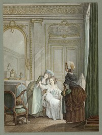 The Tradeswoman in the Dressing Room by Nicolas Lavreince