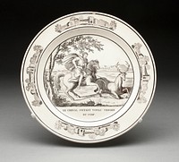 Plate by Montereau Pottery