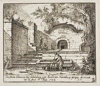 The Beautiful Fountain Near Schönburg by Johann Alexander Thiele