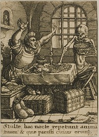 The Rich Man and Death by Wenceslaus Hollar