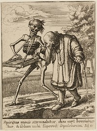 The Old Man and Death by Wenceslaus Hollar