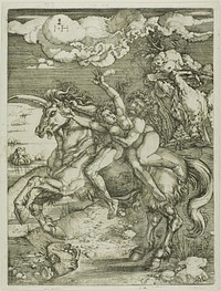 Abduction of Proserpine on a Unicorn by Hieronymous Hopfer