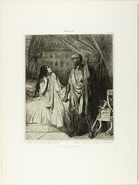 Have you pray'd tonight, Desdemona?, plate twelve fom Othello by Théodore Chassériau