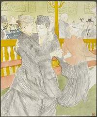 Dance at the Moulin Rouge by Henri de Toulouse-Lautrec