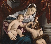 Virgin and Child with the Young Saint John the Baptist by Jacopo Bassano