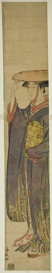 Young Woman Wearing a Hat by Torii Kiyonaga