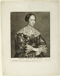 Helena Leonora de Sieveri (Helena Tromper Du Bois) by Cornelis Visscher