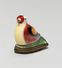 Bonbonnière in the Shape of a Gold Finch by Battersea Enamel Factory