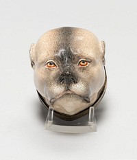 Box in the Form of a Pug's Head by Meissen Porcelain Manufactory (Manufacturer)