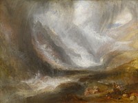 Valley of Aosta: Snowstorm, Avalanche, and Thunderstorm by Joseph Mallord William Turner