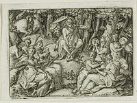 Apollo and the Muses by Étienne Delaune