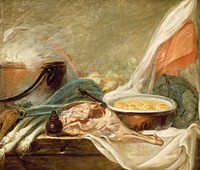 Still Life with Eggs and a Leg of Mutton by French School